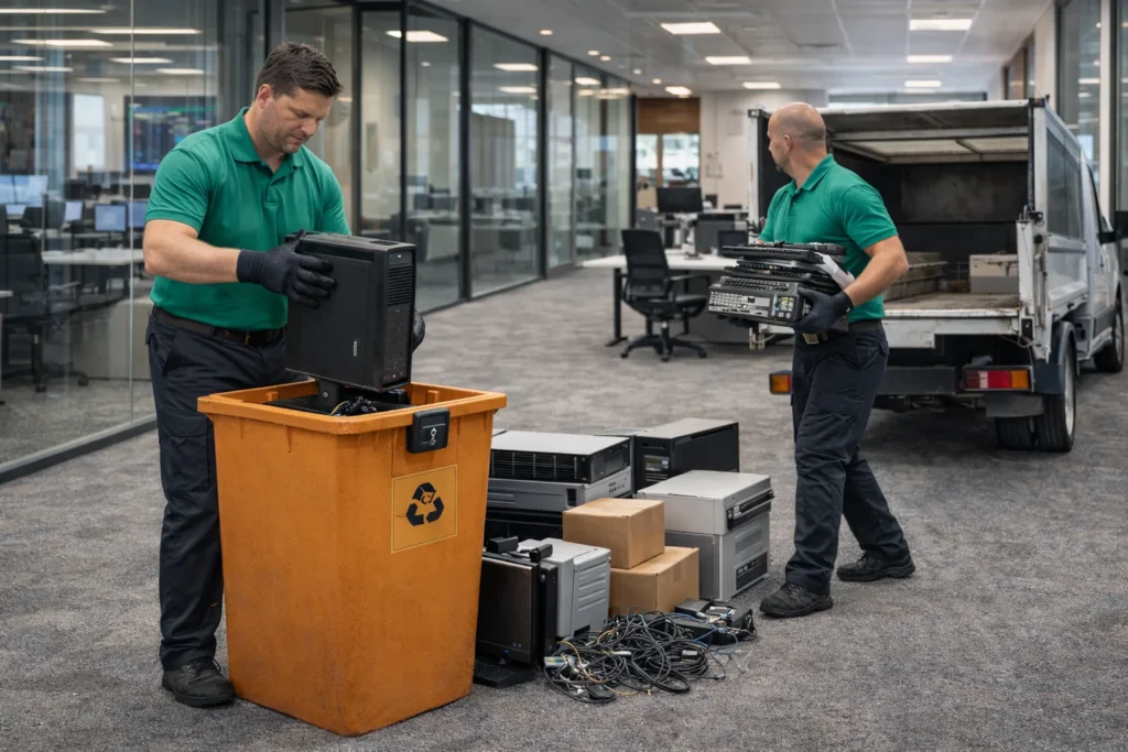 Office De-cluttering for 2026: Disposing of IT Equipment and WEEE in SW1